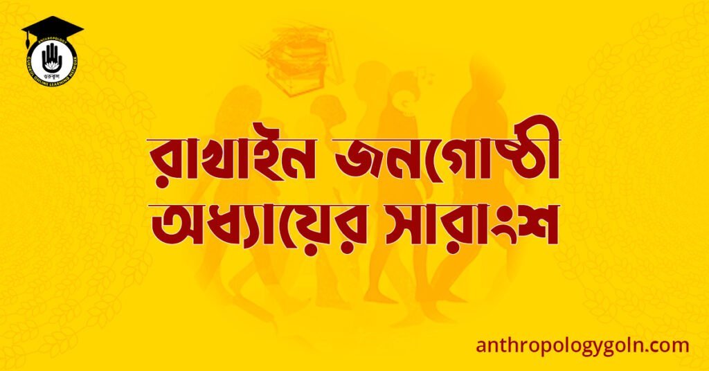 রাখাইন জনগোষ্ঠী অধ্যায়ের সারাংশ